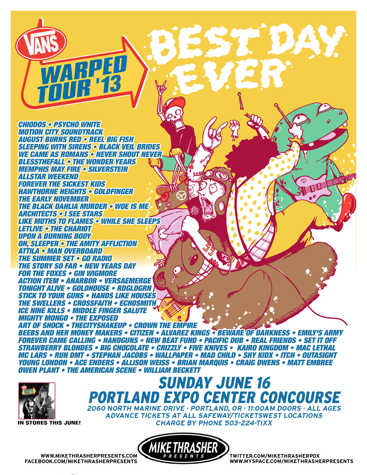 warped tour 2013 dates
